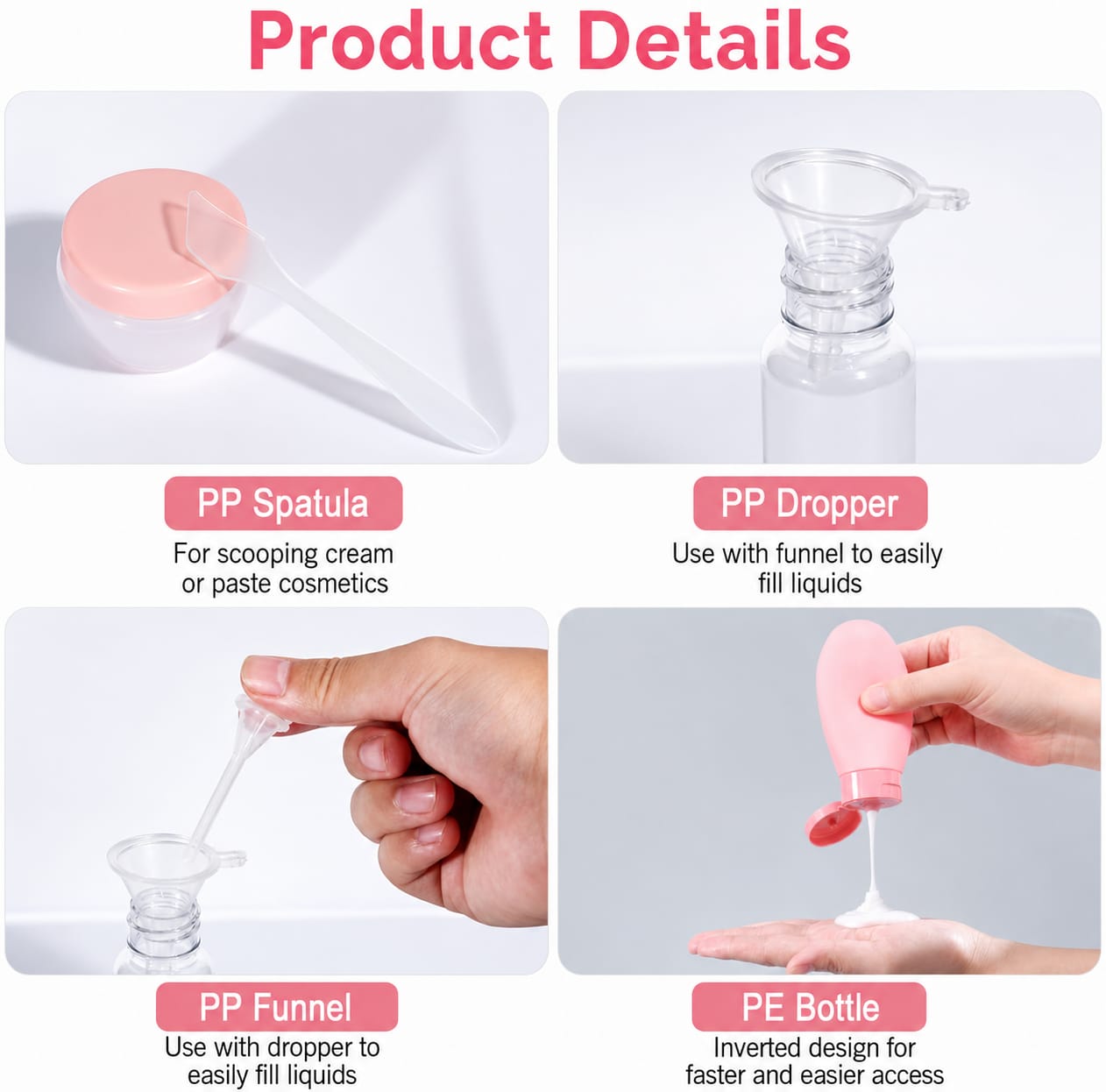 11 PCS Travel Bottle Set