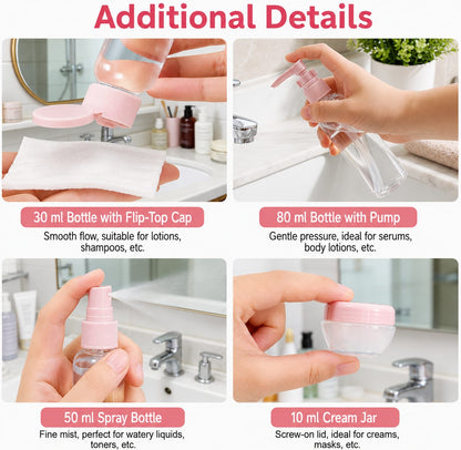 11 PCS Travel Bottle Set