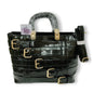Artificial metallic belts hand / shoulder bag Black hand/shoulder bags