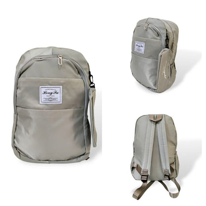 Hong-fu plain colors backpack Gray backpacks
