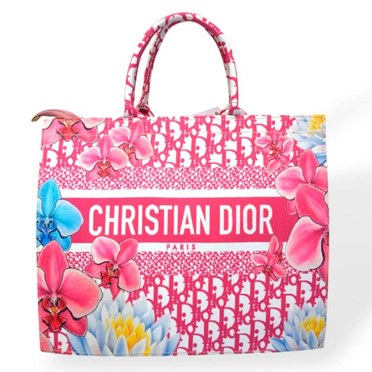 Dior oversized tote bags dark pink tote bags