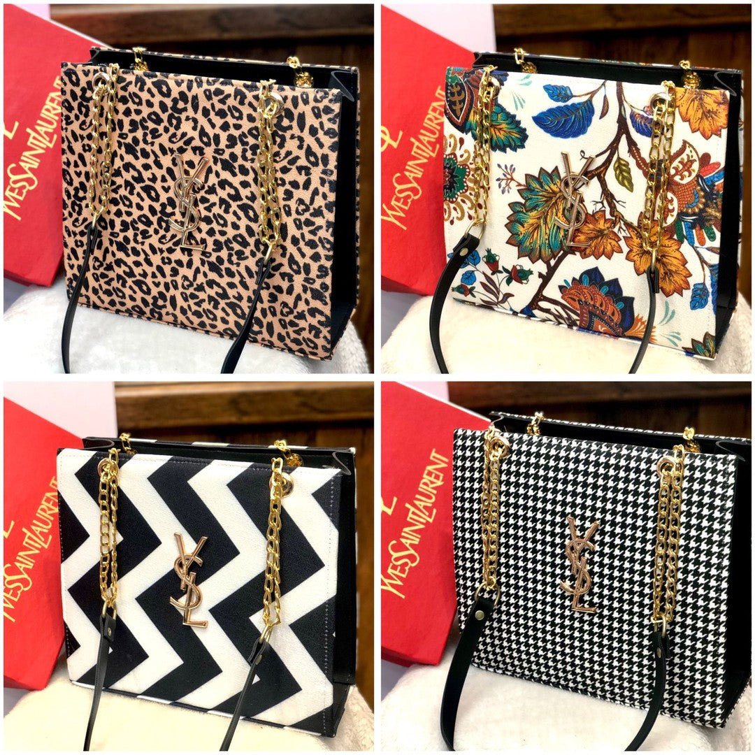 Printed square shoulder bags shoulder bags