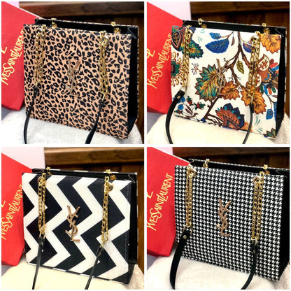 Printed square shoulder bags shoulder bags