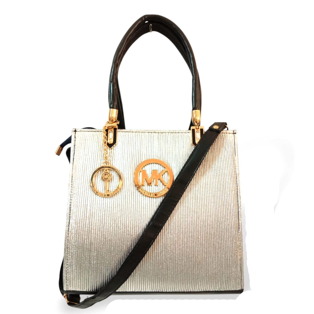 MK branded hand / shoulder bag Silver hand/shoulder bags