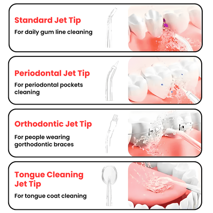 Oral irrigator water flosser for teeth and gums
Dental water flosser for braces
Portable water flosser device
