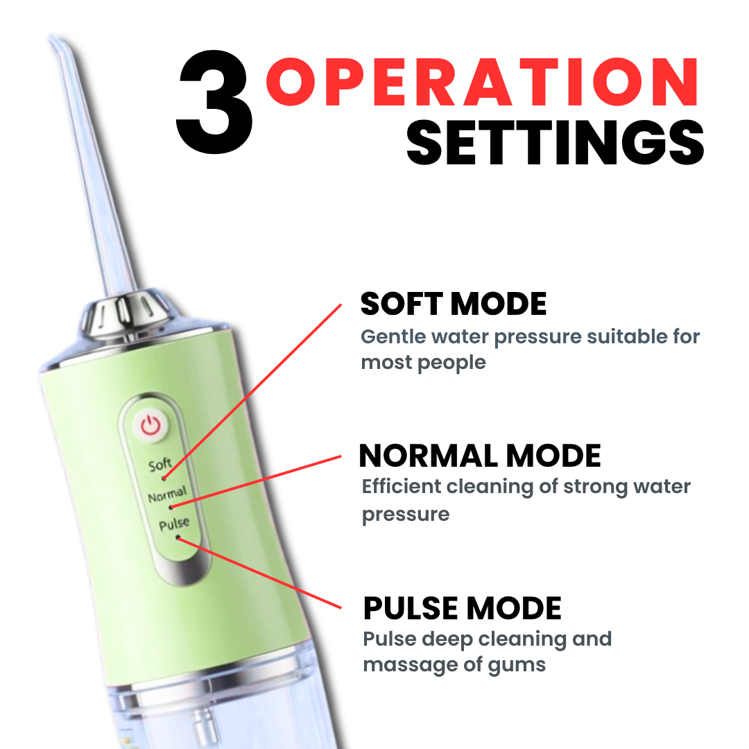 Oral irrigator water flosser for teeth and gums
Dental water flosser for braces
Portable water flosser device