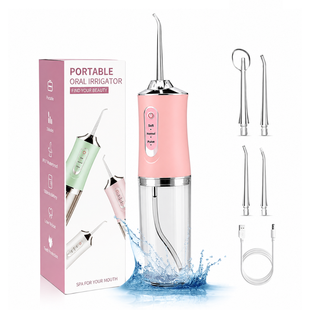 Oral irrigator water flosser for teeth and gums
Dental water flosser for braces
Portable water flosser device