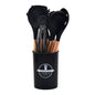 12pcs silicone utensils set Black kitchen accessories