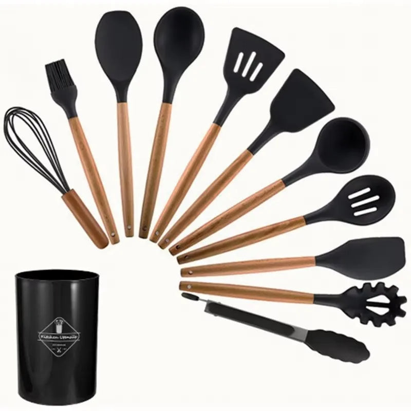 12pcs silicone utensils set kitchen accessories