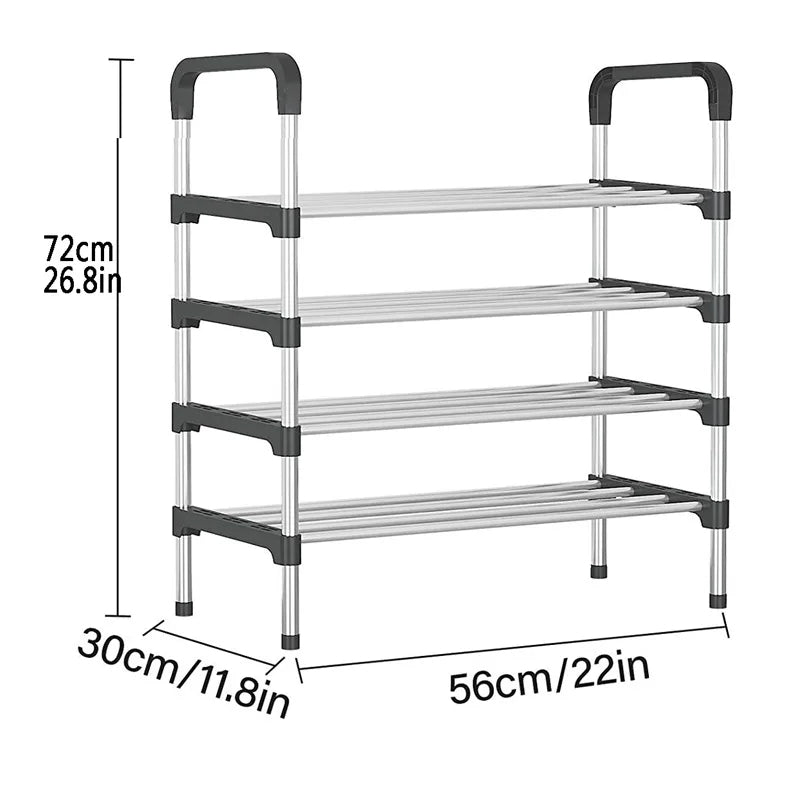 4 layer shoe rack Silver home accessories