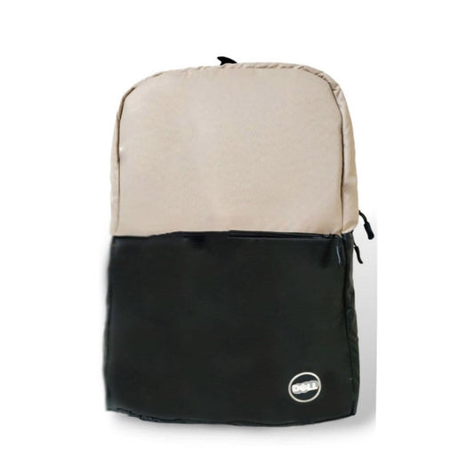 Sleek deluxe laptop backpack Beige laptop backpack