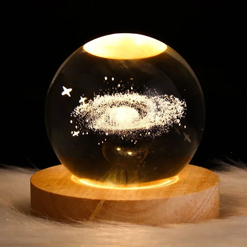 Glowing crystal moonlight lamp Galaxy decor
