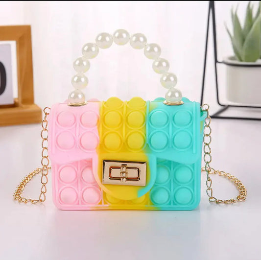 Kids popit purse purse