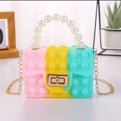 Kids popit purse purse
