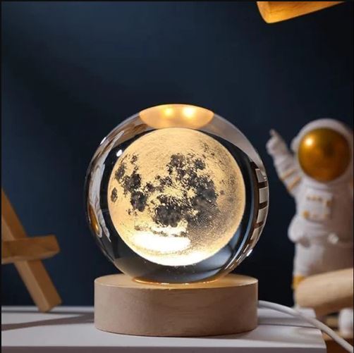 Experience the magic of the night sky with our Glowing Crystal Ball Moonlight Lamp. 
Perfect for creating a calming atmosphere for reading, meditation, or relaxation.

3 DESIGNS AVAILABLE
1. MOON
2. GALAXY
3. SOLAR SYSTEM