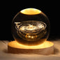 Glowing crystal moonlight lamp Solar system decor